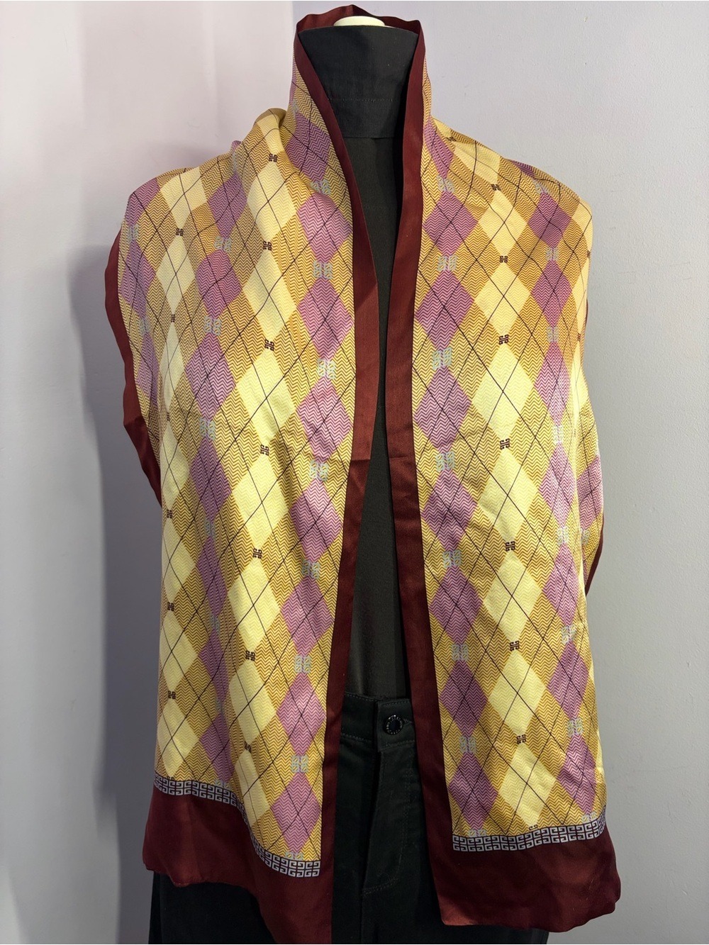 Men’s Silk Scarf,2 ply, China